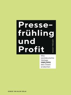 cover image of Pressefrühling und Profit